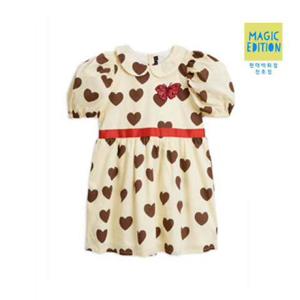 [미니로디니] 하트우븐반팔원피스 2025010511 Hearts dress 아동
