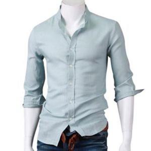 스댕클럽 남자 차이나 린넨 7부 셔츠 CM1016