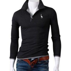 스댕클럽 남자 기린 레이어드 긴팔 카라티 MD1700