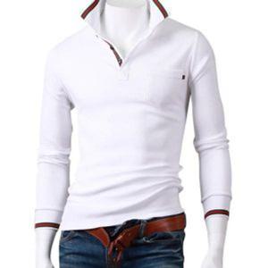 스댕클럽 남자 삼색 긴팔 카라티 OL2247