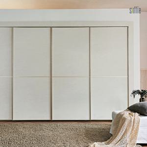 [솔리에] 엘레나 스톤베이지 슬라이딩 붙박이장 15cm