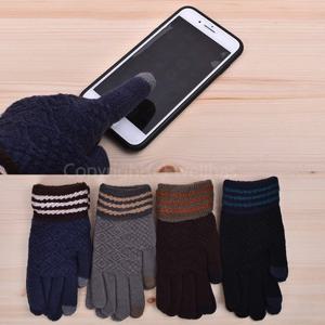[웰하스]스마트폰 고급 기모 터치 니트장갑