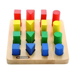[토도리브로]토도리브로 원목교구 칼라도형맞추기/목재블록