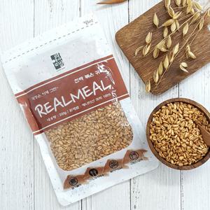 리얼밀 볶은 귀리 200g 통곡물 후레이크 시리얼 스낵