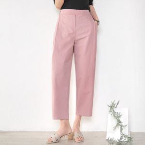 [헤이올리]재고소진 가격인하/마실룩/국내산 메이드/ 면고밀도 밴딩 원턱 슬림 배기팬츠 PKS062