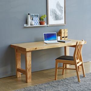 해찬솔 통원목 아트 원목책상 테이블 1600_w700_tr/통원목다리