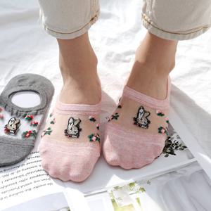 래빗 시스루덧신