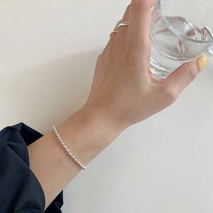 베리영 / 925실버 데일리 심플 실버볼 체인 은팔찌