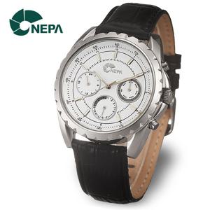 [네파] NEPA 남성 정장 야광 가죽 손목시계 N3028-WHITE