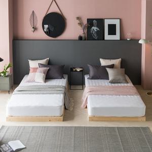 아씨방가구 스타크 저상형 패밀리침대SS+SS(본넬매트)