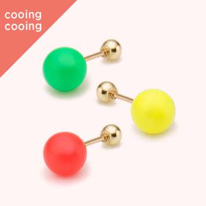 [도로시] 14k 쿠잉쿠잉 네온 스와진주 피어싱(3type)(1개)