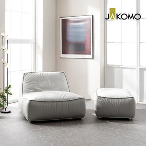 멜롯 1인 떼르소 내추럴 소가죽 소파+스툴(전체가죽)