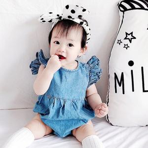 [조이멀티]프릴 카라 아동 반팔 바디슈트204081