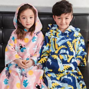 [리틀맘]롱비치타월 후드가운 3종(유아초등저학년)