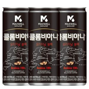 동서 맥스웰 콜롬비아나오리지날블랙 240ml x 30캔