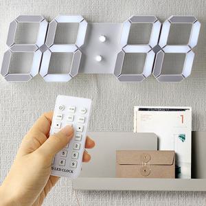 88대형LED벽시계 화이트 전자 디지털시계 무소음