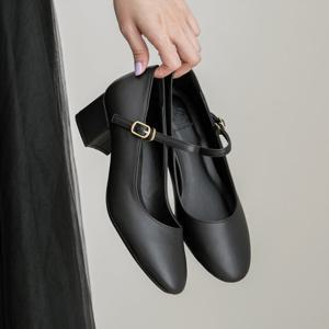 [분홍코끼리](쫀득몰드창) 사랑공식 메리제인힐(4cm)