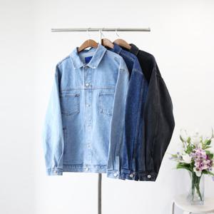 엠클로 오버핏 연청 진청 흑청 데님 럭키 청자켓 남여공용 3컬러