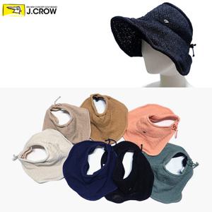 뒷끈리본 내추럴 여성 와이어 썬캡스타일 챙모자 (JCCS-WSC0820)