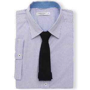 크리스챤 잔체크 반팔 와이셔츠 CKST9420