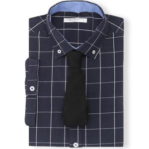 크리스챤 윈도우체크 반팔 와이셔츠 CKST7120