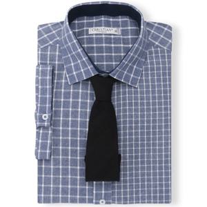 크리스챤 체크 반팔 와이셔츠 CKST6020