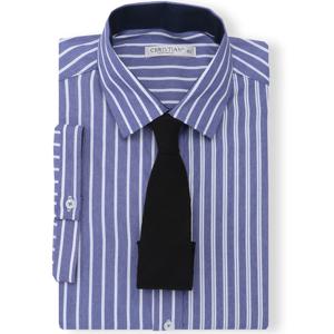 크리스챤 스트라이프배색 반팔 와이셔츠 CKST1020