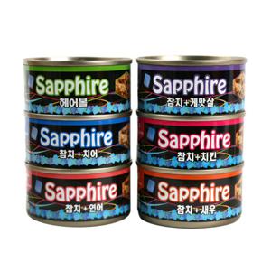 사파이어 젤리소스 고양이캔 80g 24개 고양이간식