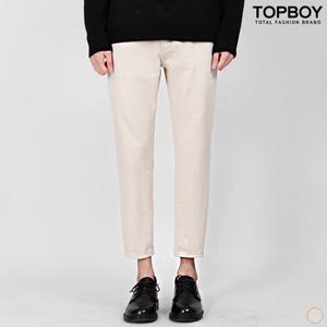 [탑보이][탑보이] 네츄럴 스트레이트 크롭 크림진 (XT001)