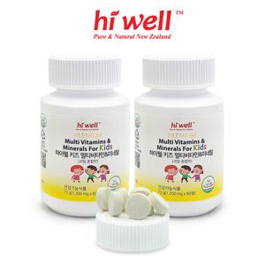 [하이웰] 키즈 멀티비타민 미네랄 60정 2통