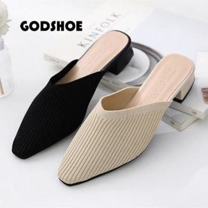 [갓슈]갓슈 오띠르 니트 블로퍼 구두슬리퍼 뮬 플랫슈즈 (507160