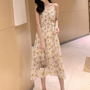 [유니제이] 도리 플라워 프릴 롱 원피스 U0GOP2893