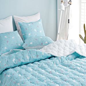 프릴 시어서커 여름이불 버니 이불패드베개커버SS풀세트 블루