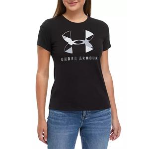 언더아머 테크 그래픽 빅로고 반팔티 티셔츠 블랙 1351636-001