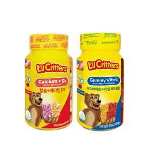 [릴크리터스] 꾸미바이트 비타민 1병+칼슘비타민D 1병
