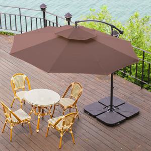 더블탑 폴딩 파라솔 2700+콘크리트 베이스 25kgX4