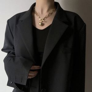 설세라 / 토글바 볼드 체인 초커 2컬러