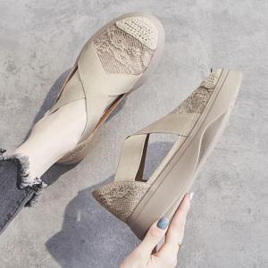 여성 여름 메쉬 스니커즈 단화 플랫슈즈 6916