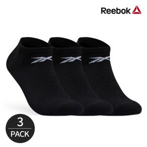 리복 남성 베이직 발등로고 스니커즈 3P_BK