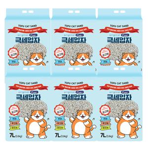 두부랑캣츠 극세입자 2.6kg 6개입 오리지널 고양이모래