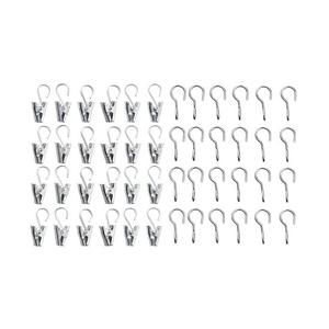 이케아 RIKTIG 릭티그 커튼후크+클립 24개