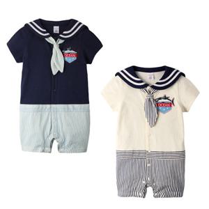 [엠케이] 오션 스트라이프 유아 롬퍼(0-18개월) 303136