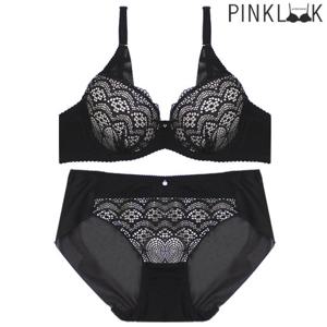 [핑크룩] 아드리아 브라팬티2종세트/블랙