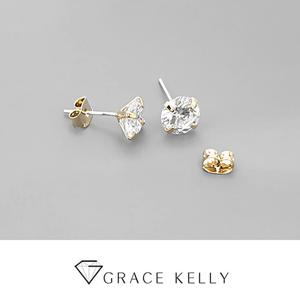 그레이스켈리 베이직 큐빅 귀걸이 EZ353
