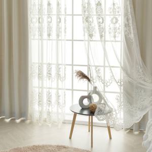 까르데코 플라워가든레이스+디망쉬 대형 암막커튼 4장+커튼봉