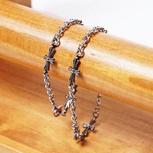 [Jbans]트리플크로스 써지컬스틸 체인팔찌 (C2001-AC625_SV)