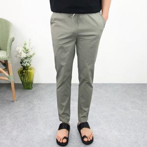 엠클로 남자 여름 슬림핏 린넨 9부 스판 밴딩바지 슬랙스(5컬러)