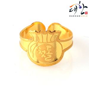 [대한골드]순금 첫돌 복주머니 돌반지 1.875g 돌잔치 선물