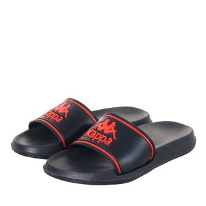카파 공용 로고 비치 슬리퍼 블랙레드 KKSD281O3