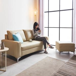 서광퍼니처 리나 거위털 CL라텍스 3인용소파 스툴세트